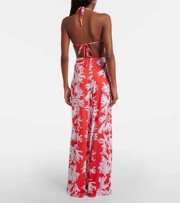 Cleo printed jersey palazzo pants | Alexandra Miro