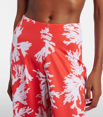 Cleo printed jersey palazzo pants | Alexandra Miro