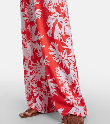 Cleo printed jersey palazzo pants | Alexandra Miro