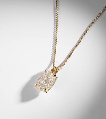 Châtelaine® 18kt gold pendant necklace with diamonds | David Yurman