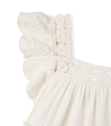 Robe en coton à dentelle | Bonton
