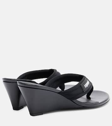 Logo wedge thong sandals | Coperni