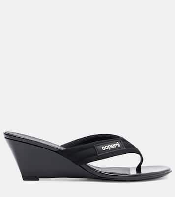 Logo wedge thong sandals | Coperni