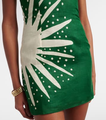 Robe Carla en lin imprimé | Cala de la Cruz