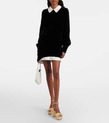 Sandali con plateau in pelle metallizzata | Prada