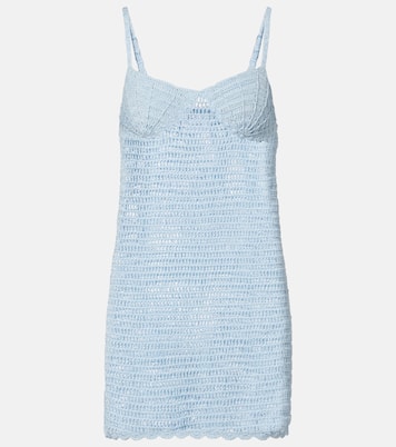 Cotton crochet minidress | Anna Kosturova