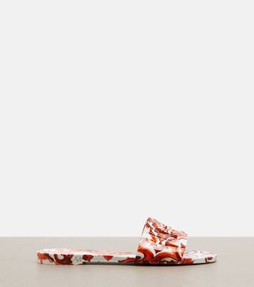 Majolica DG rubber slides | Dolce&Gabbana