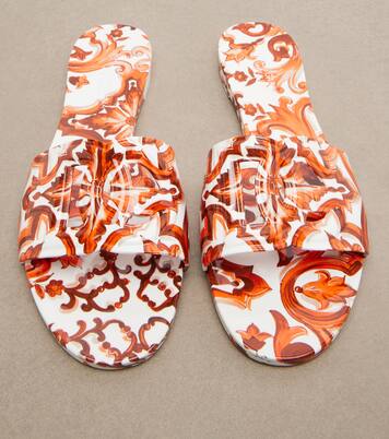 Majolica DG rubber slides | Dolce&Gabbana
