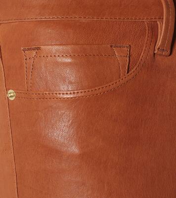 Hose Le Crop Mini Boot aus Leder | Frame