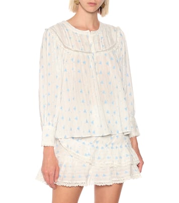 Bluse Dionne aus Baumwolle | LoveShackFancy