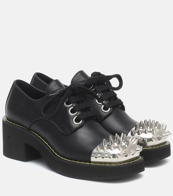 Derbies cloutées en cuir | Miu Miu