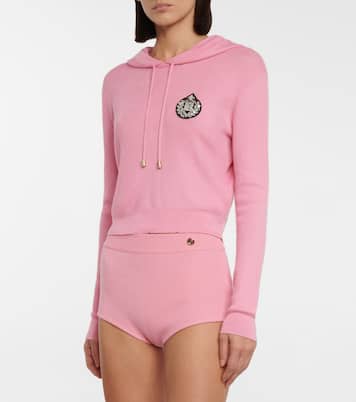 High-Rise Shorts aus Strick | Balmain