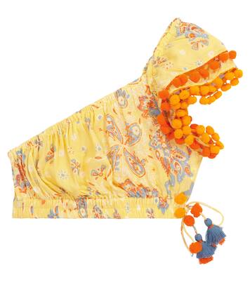 Kaia printed crop top | Poupette St Barth Kids