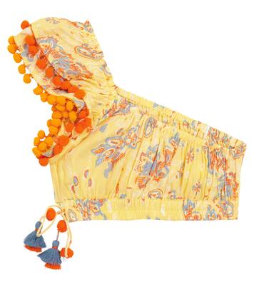 Kaia printed crop top | Poupette St Barth Kids