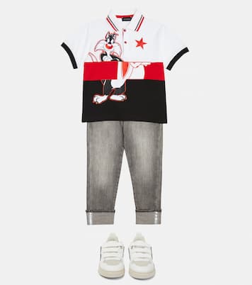 Polohemd aus Baumwoll-Piqué | Monnalisa