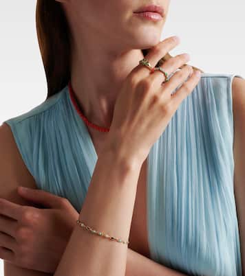 Evil Eye Mini 14kt gold bracelet | Sydney Evan