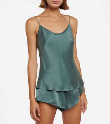 Pyjama-Shorts Venice aus Seidensatin | Asceno