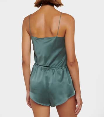 Pyjama-Shorts Venice aus Seidensatin | Asceno