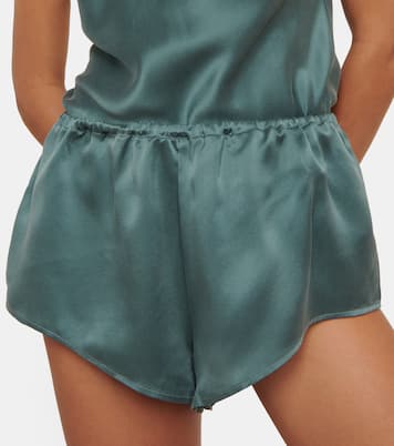 Pyjama-Shorts Venice aus Seidensatin | Asceno