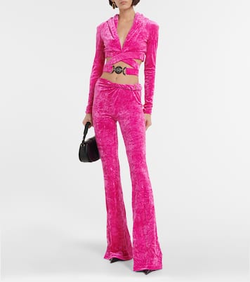 Medusa Biggie velvet hoodie | Versace