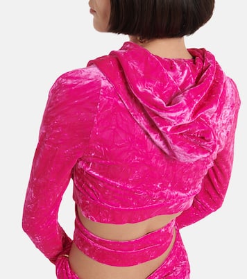 Medusa Biggie velvet hoodie | Versace