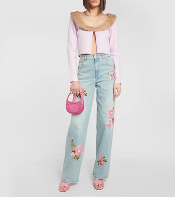 High-Rise Straight Jeans | Blumarine