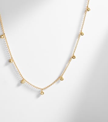 Collana Micro Nesting Gem in oro 18kt con diamanti | Octavia Elizabeth