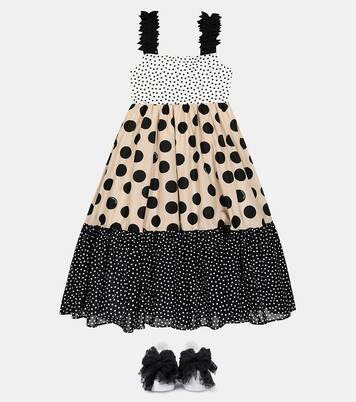 Bow-embellished leather sneakers | Monnalisa