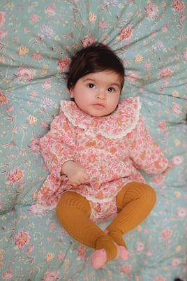 Bébé – Combi-short India en coton à fleurs | Louise Misha