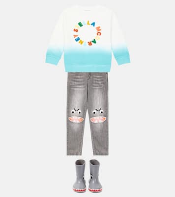 Logo cotton jersey hoodie | Stella McCartney Kids