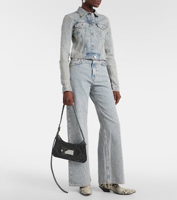 Jeans anchos Monogram de tiro alto | Acne Studios