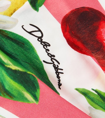 Printed cotton headband | Dolce&Gabbana Kids