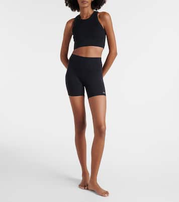 Airbrush high-rise biker shorts | Alo Yoga