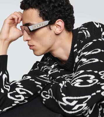 Gafas de sol flat-top con logo | Gucci