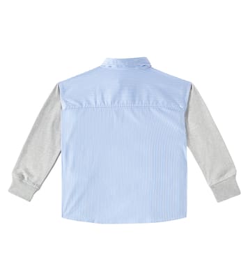 Striped cotton-blend shirt | Moschino Kids