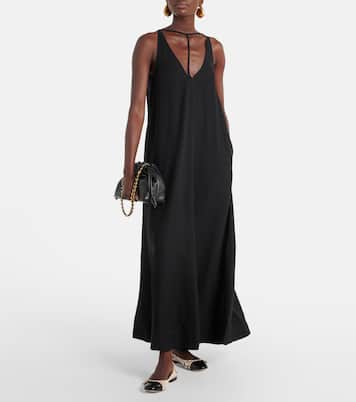 Snake-effect leather ballet flats | Tod's