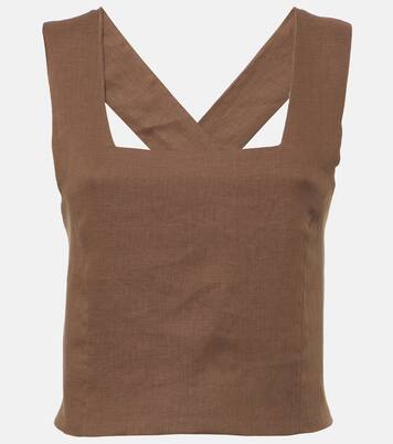 Cozumel linen tank top | Asceno