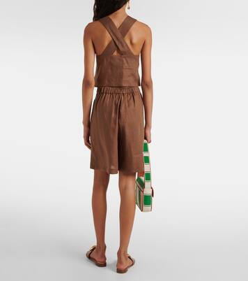 Cozumel linen tank top | Asceno