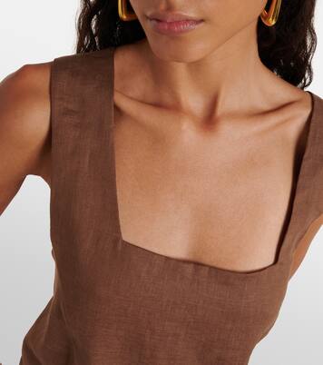 Cozumel linen tank top | Asceno