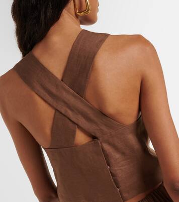 Cozumel linen tank top | Asceno