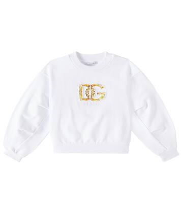 Logo cotton jersey sweatshirt | Dolce&Gabbana Kids