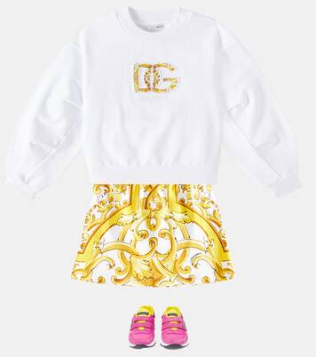 Logo cotton jersey sweatshirt | Dolce&Gabbana Kids