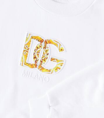 Logo cotton jersey sweatshirt | Dolce&Gabbana Kids