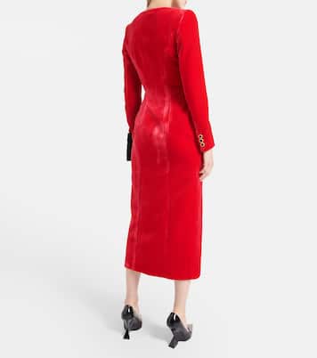 Robe midi en velours | Alessandra Rich