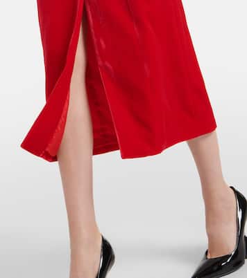 Robe midi en velours | Alessandra Rich
