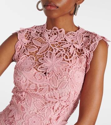 Midikleid aus Guipure-Spitze | Monique Lhuillier