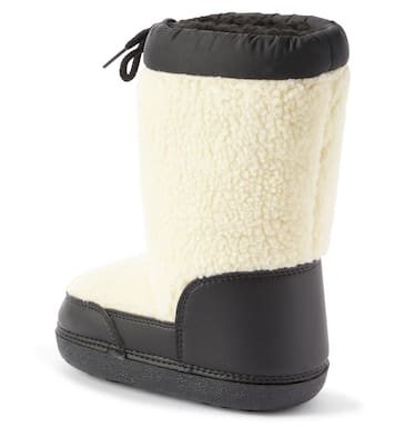 Faux shearling-lined snow boots | Moschino Kids