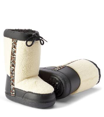 Faux shearling-lined snow boots | Moschino Kids