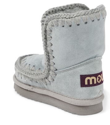 Shearling-lined suede ankle boots | Mou Kids