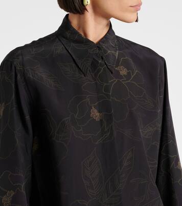 Floral silk shirt | Dries Van Noten